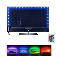 STRISCIA LED ADESIVA LUCE RGB RETROILLUMINAZIONE TV USB 5 MT FLESSIBILE TE-B0311