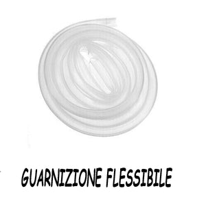 GUARNIZIONE BOX DOCCIA PROFILO H RICAMBIO SILICONE TRASPARENTE  6MM 2MT 74226