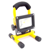 FARO RICARICABILE FARETTO IMPERMEABILE LED 10W LUCE BIANCA EMERGENZA PORTATILE