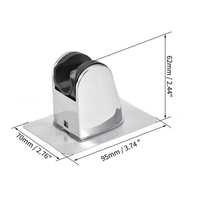 TESTA DOCCIA SUPPORTO ADESIVO REGOLABILE ABS PER MONTAGGIO MOBILE STAFFA 02042