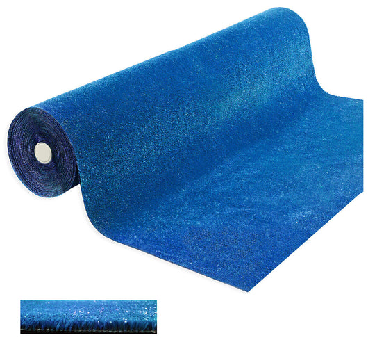 Erba Sintetica Blu 1x10 Mt 7mm Decorativa Casa Negozio Giardino Prato Manto Erboso