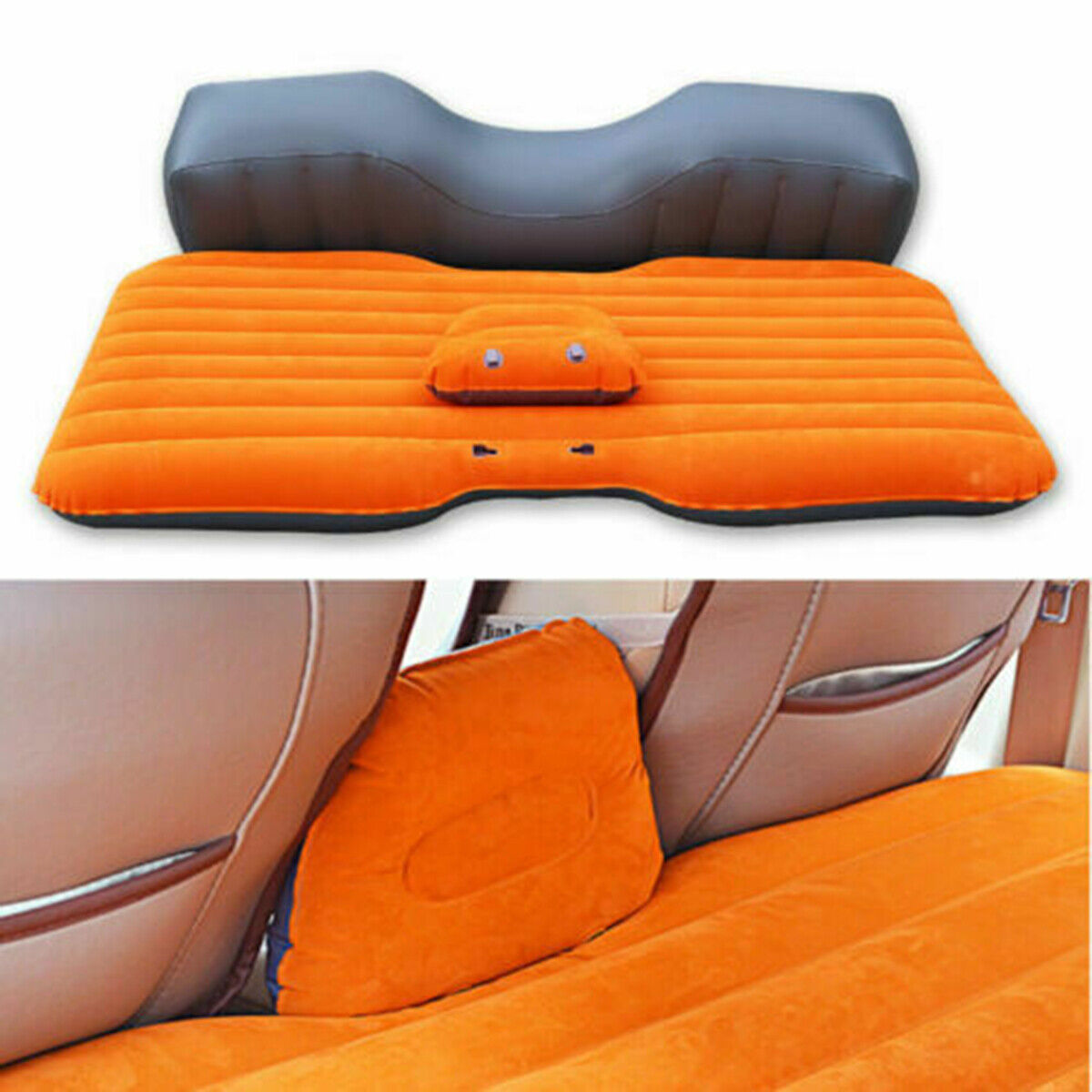 MATERASSO LETTO GONFIABILE AIRBED PER AUTO SEDILE POSTERIORE MACCHINA CON POMPA