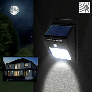 FARETTO 20 LED SOLARE ESTERNO LAMPADA GIARDINO FARETTI SENSORE MOVIMENTO LUCE