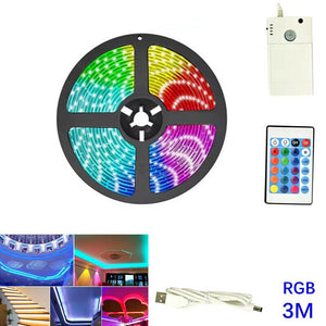 STRISCIA LED CON SENSORE MOVIMENTO A INFRAROSSI USB BATTERIA 3M RGB TE-B0453