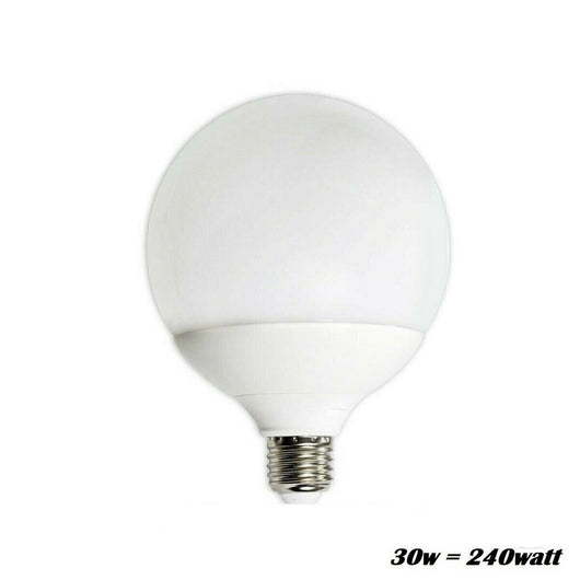 LAMPADINA LED 2835 E27 BULB GLOBO 30W=240W LUCE CASA 6000K BIANCO FREDDO