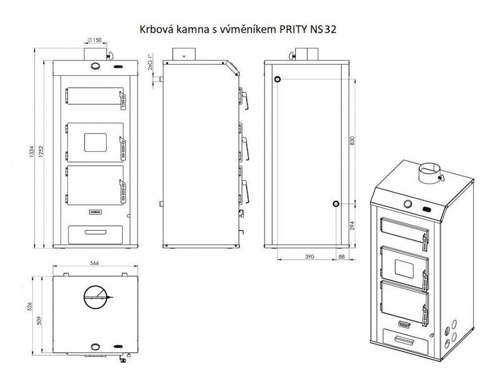 Caldaia a legna Prity NS26