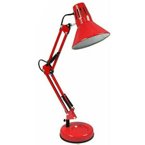 LAMPADA ESTETISTA SNODABILE ORIENTABILE E27 BASE SCRIVANIA TAVOLO ROSSA TD-101