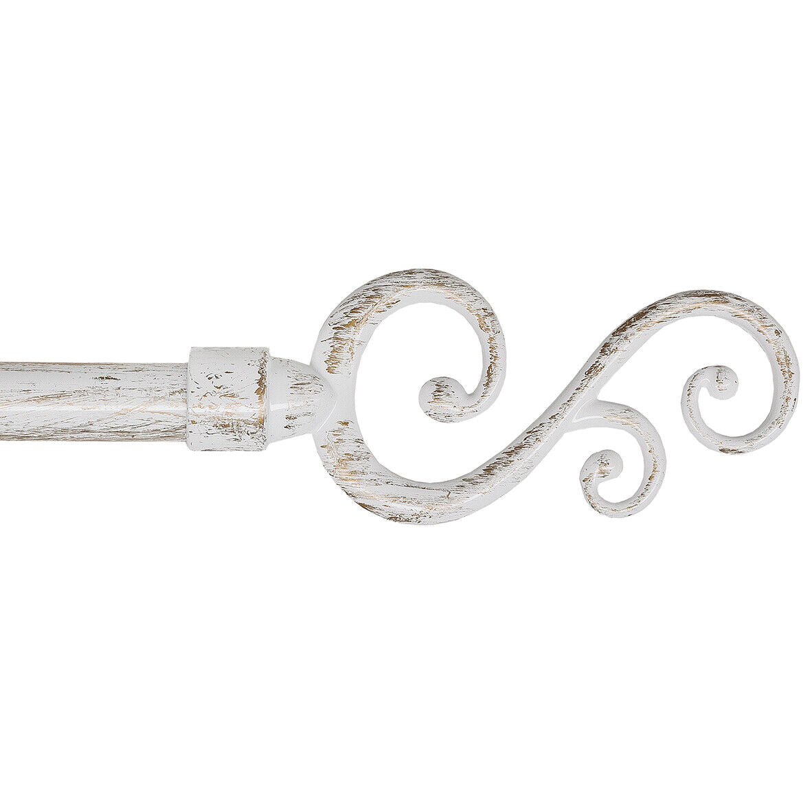 Bastone Tenda Ferro Estendibile 120-210 Asta Scorritenda modello Spirale Shabby Chic