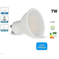 LAMPADA LAMPADINA LED FARETTO INCASSO GU10 7W 6000K LUCE BIANCA FREDDA