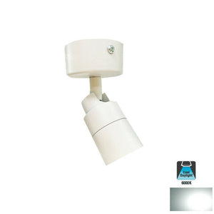 FARETTO LED SOFFITTO ORIENTABILE 5W LUCE FREDDO MODERNO BIANCO APPLIQUE SPOT LED