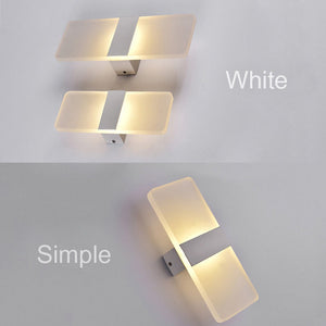 APPLIQUE A LED DA PARETE CASA ARREDO MODERNO LAMPADA 3000K 16W LUCE CALDA MURO