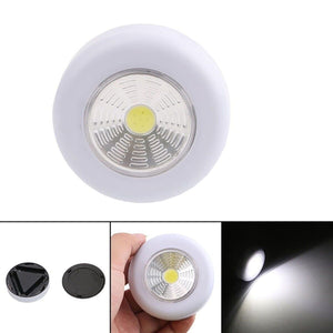 LUCE LED A BATTERIA AAA FARETTO CON ADESIVO STICK ARMADIO OFFICINA BIANCO CASA