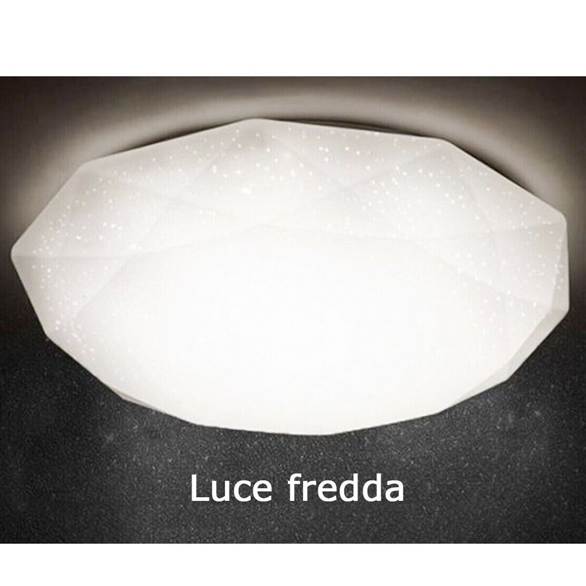 PLAFONIERA LED 24W LUCE FREDDA DIAMANTE EFFETTO CIELO STELLATO APPLIQUE BTL-801