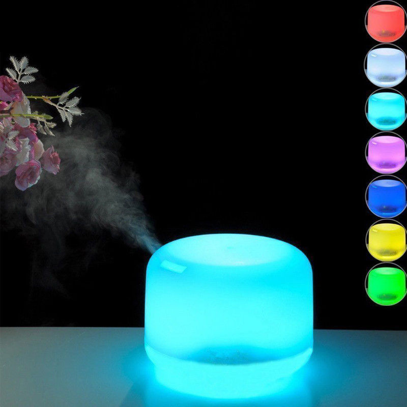 DIFFUSORE PROFUMO UMIDIFICATORE AMBIENTI LED RGB AROMATERAPIA CROMOTERAPIA BENIC