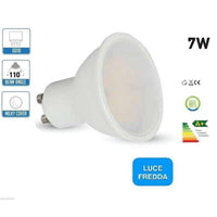 LAMPADA LAMPADINA LED FARETTO INCASSO GU10 7W SPOTLIGHT LUCE BIANCA FREDDA 6000K