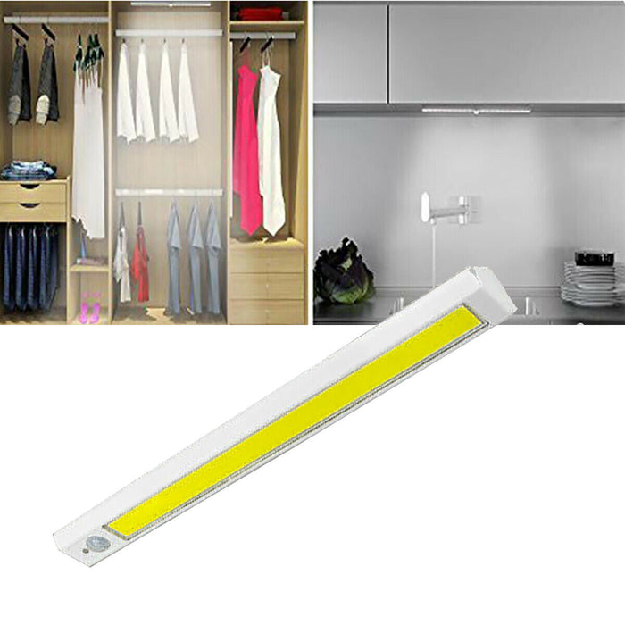 LUCE LED COB ARMADIO CUCINA SENSORE MOVIMENTO MAGNETICO LAMPADA NOTTURNA