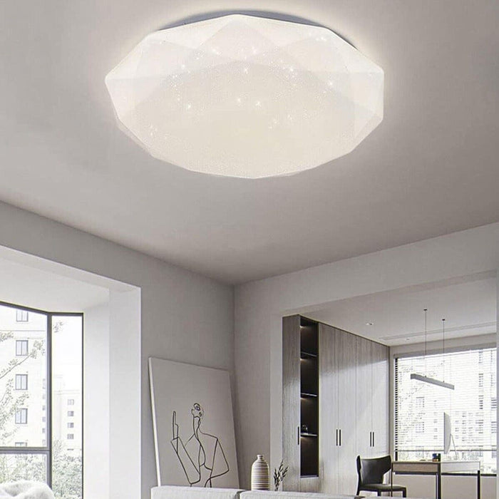 PLAFONIERA LED 80W LUCE FREDDA DIAMANTE EFFETTO CIELO STELLATO APPLIQUE BTL-804