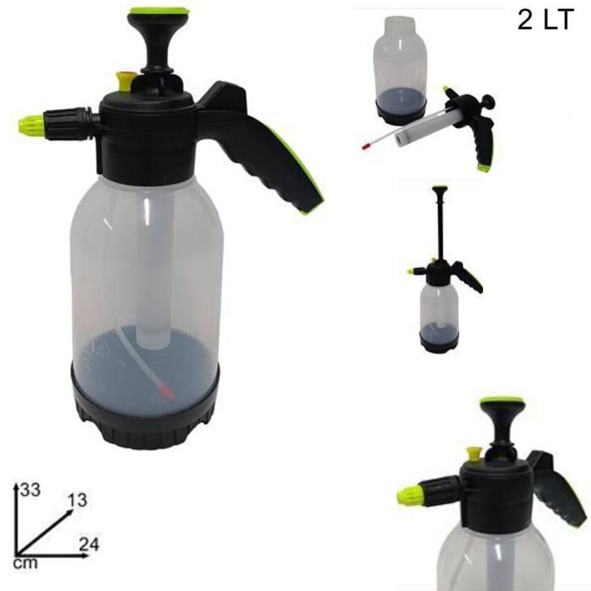 SPRUZZATORE A POMPA PRESSIONE 2L UGELLO VAPORIZZATORE SPRUZZINO NEBULIZZATORE