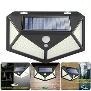 FARO FARETTO 114 LED SMD PANNELLO SOLARE SENSORE MOVIMENTO ESTERNO IP65 TE-B0222