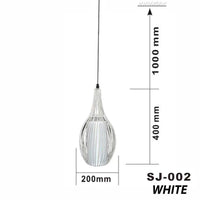 LAMPADARIO GABBIA IN METALLO INDUSTRIALE RETRO E27 PENDENTE VINTAGE BIANCO SJ002