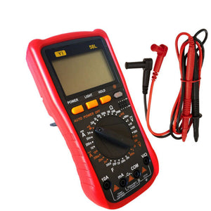 MULTIMETRO TESTER DIGITALE PROFESSIONALE VOLT AMPERE FARAD PUNTALI YI-58L