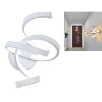 APPLIQUE LAMPADA INTERNO MODERNA PARETE MURO SPIRALE 15W LUCE CALDA ST-004