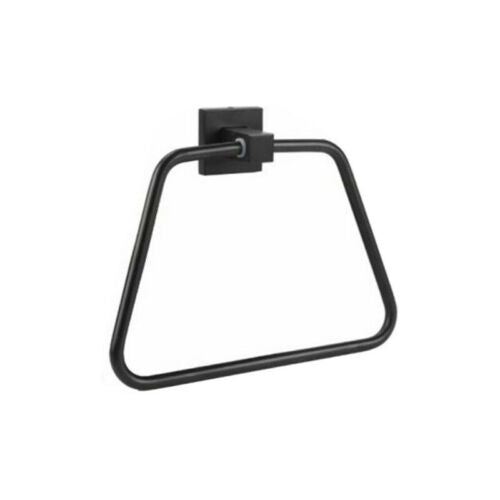 PORTA ASCIUGAMANI BAGNO PARETE SALVIETTE NERO SUPPORTO ARREDO BAGNO 02098