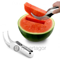 TAGLIANGURIA TAGLIA AFFETTA E SERVI ANGURIA FETTA MELONE CANTALUPO ACCIAIO INOX