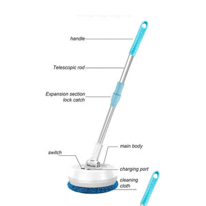 SPAZZOLA ROTANTE PULITORE FINESTRE AUTO ELETTRICO VETRO ASTA TELESCOPICA AA102