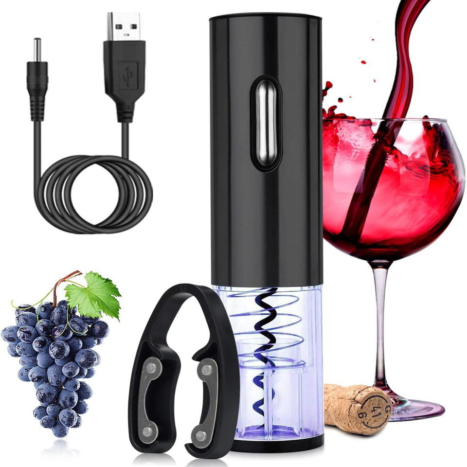 APRIBOTTIGLIE ELETTRICO CAVATAPPI A BATTERIA SENZA FILO AUTOMATICO VINO TAVOLO