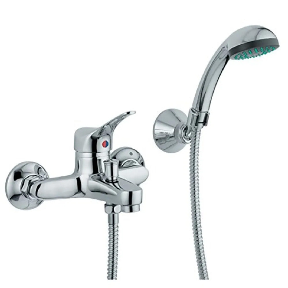 Miscelatore vasca cromato bagno vasca doccia rubinetteria serie sei