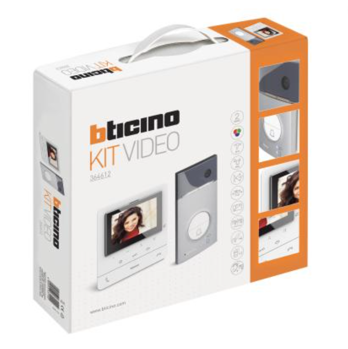 Kit vivavoce monofamiliare linea 3000 classe 100v16e tecnologia 2 fili bticino