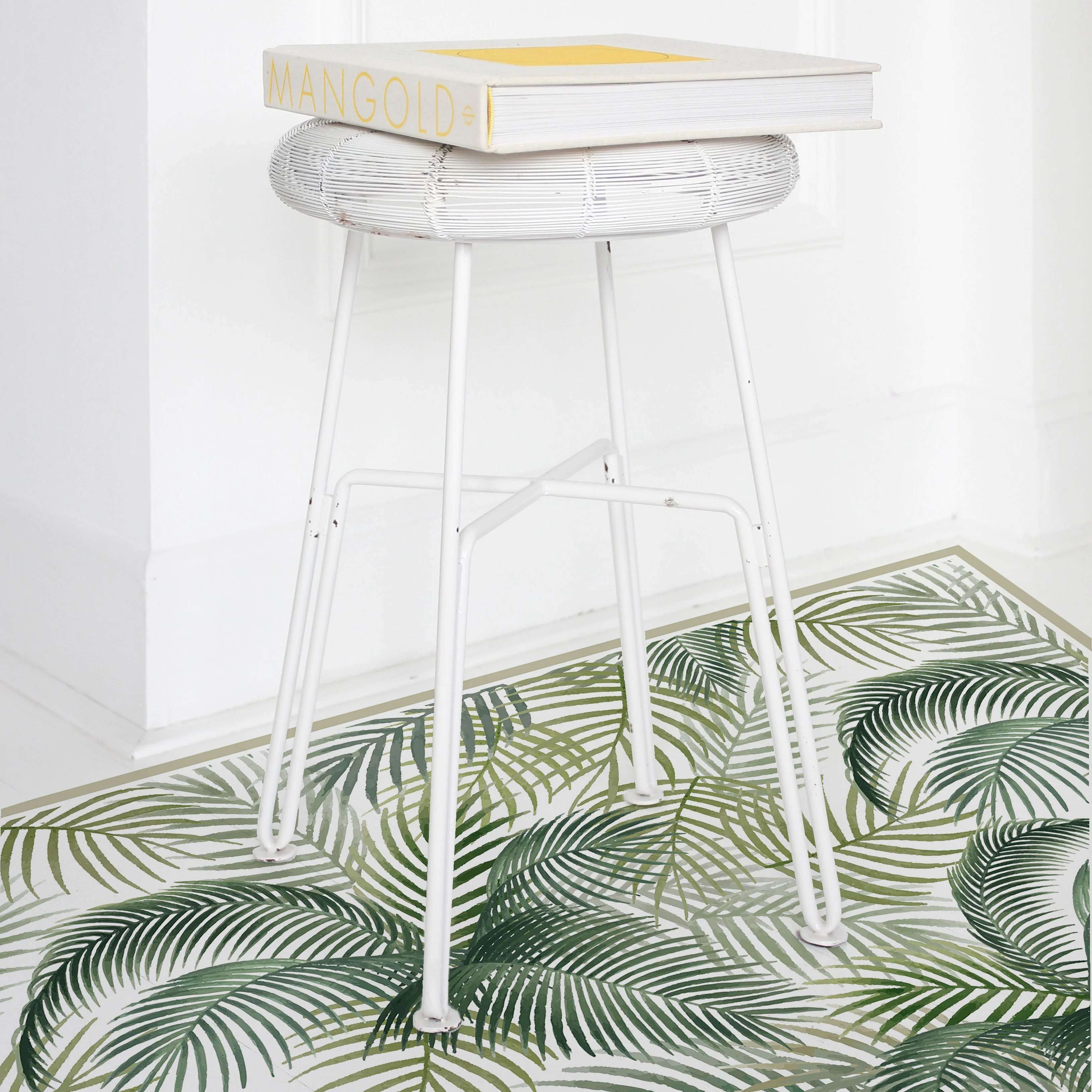 Tappeto in vinile Tropical Acquerello verde 48x98 cm Decochic