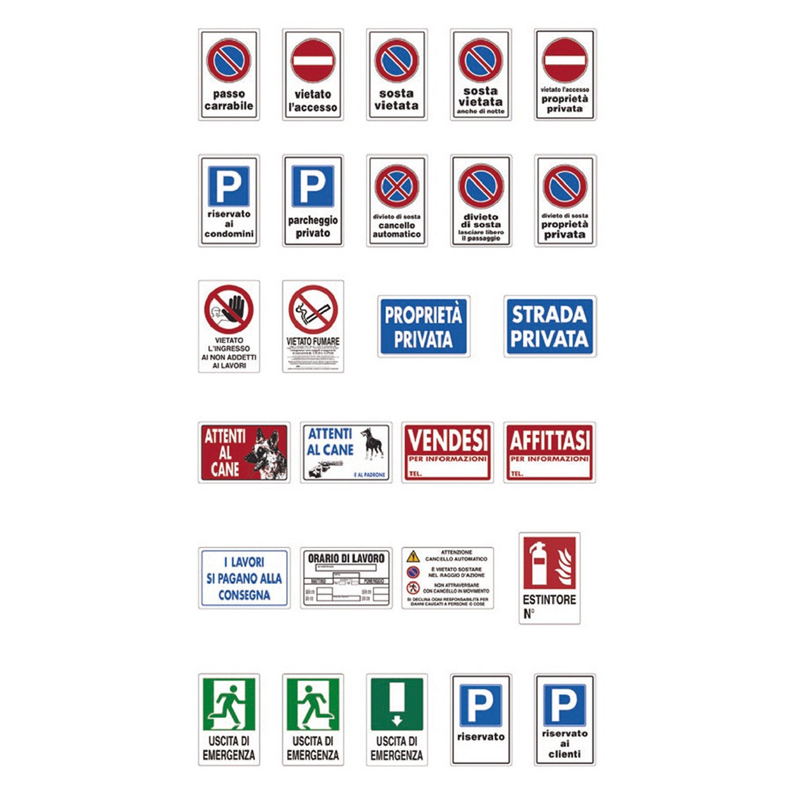 10pz cartello segnaletica parcheggio riservato ai condomini 116220nlm