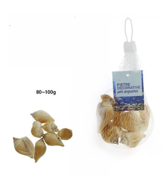 Sacchetto Di Conchiglie Di Mare Da 80 - 100 Gr Decorazione Arredo Acquario 70287         