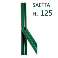 10pz saetta di sostegno a l h 125 cm 25x25x3 mm plastificata per paletti in ferro a t da h 150 recinzioni da giardino cod:ferx.mi.79.stock