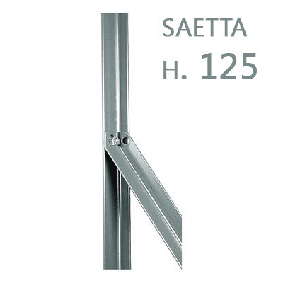 saetta di sostegno a l h 125 cm 25x25x3 mm zincata per paletti in ferro a t da h 150 recinzioni da giardino cod:ferx.mi.85.s