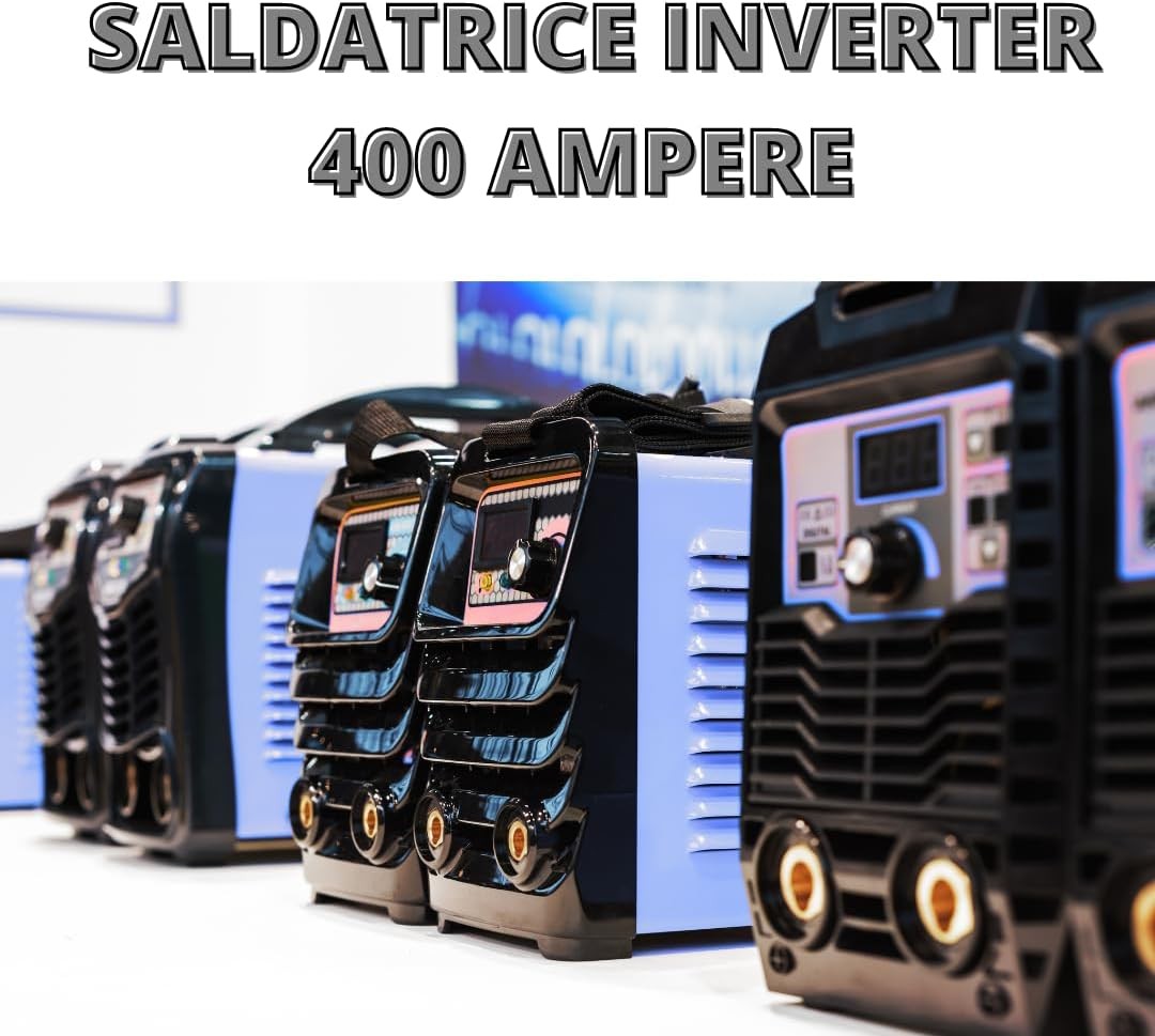 Saldatrice Inverter 400 Ampere, Saldatrice a Elettrodo per Saldatura con Inverter