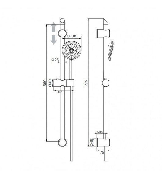 Duplex serie star cromato, a 3 getti cod 79835