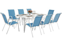 Salotto da giardino in textilene Cordoba XL 180 Phoenixcolore Blu