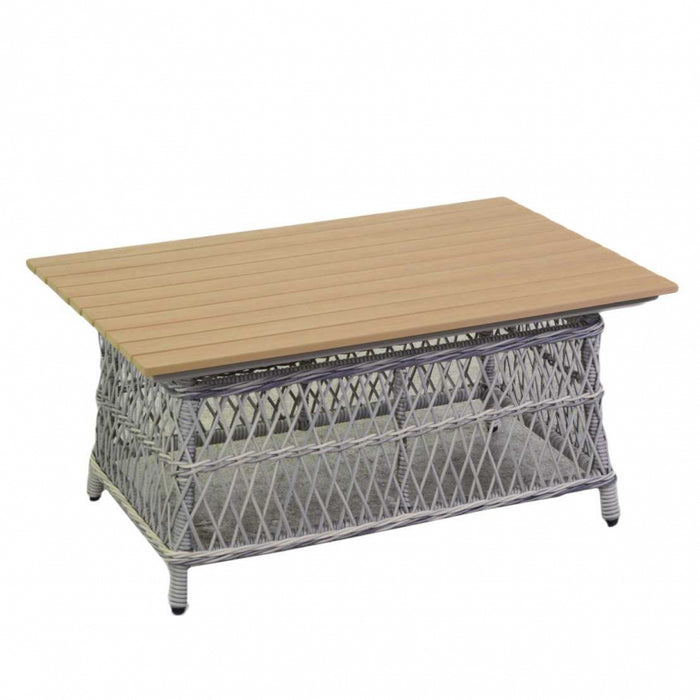 Salotto alluminio rattan Jefferson grigio 2 posti