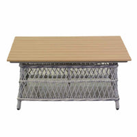 Salotto alluminio rattan Jefferson grigio 2 posti