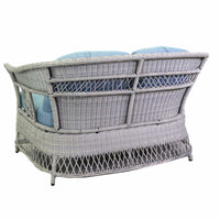 Salotto alluminio rattan Jefferson grigio 2 posti