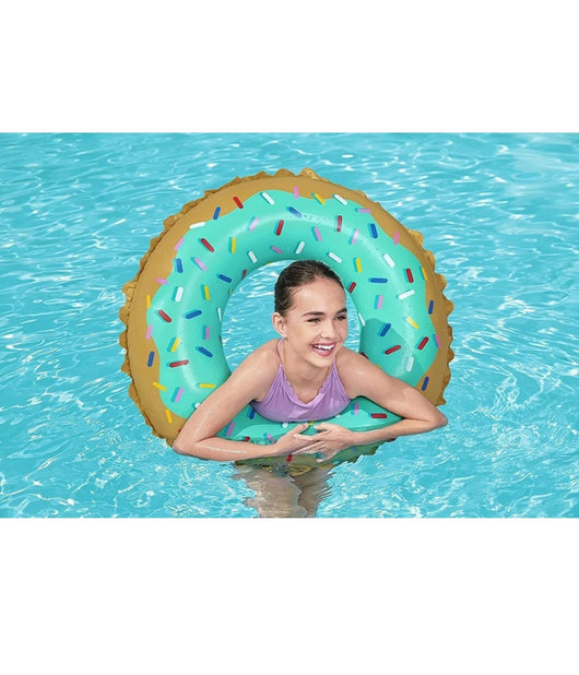 Salvagente Ciambella Gonfiabile Fashion 91 Cm Donut Dolce Per Mare Piscina 36300         