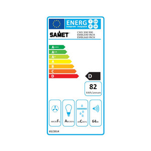 Samet Cappa Embla 60 da parete acciaio inox