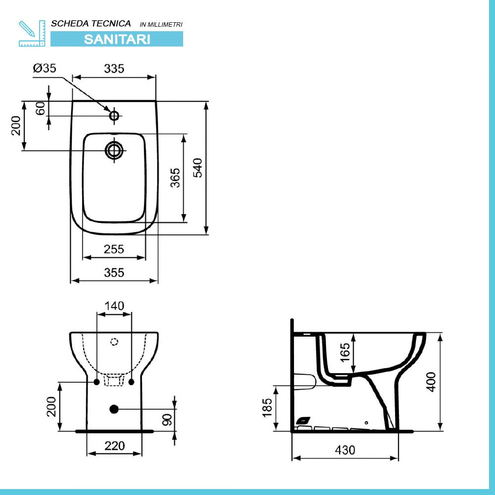 Sanitari Ideal Standard filomuro Rimless con copriwater I.Life A 