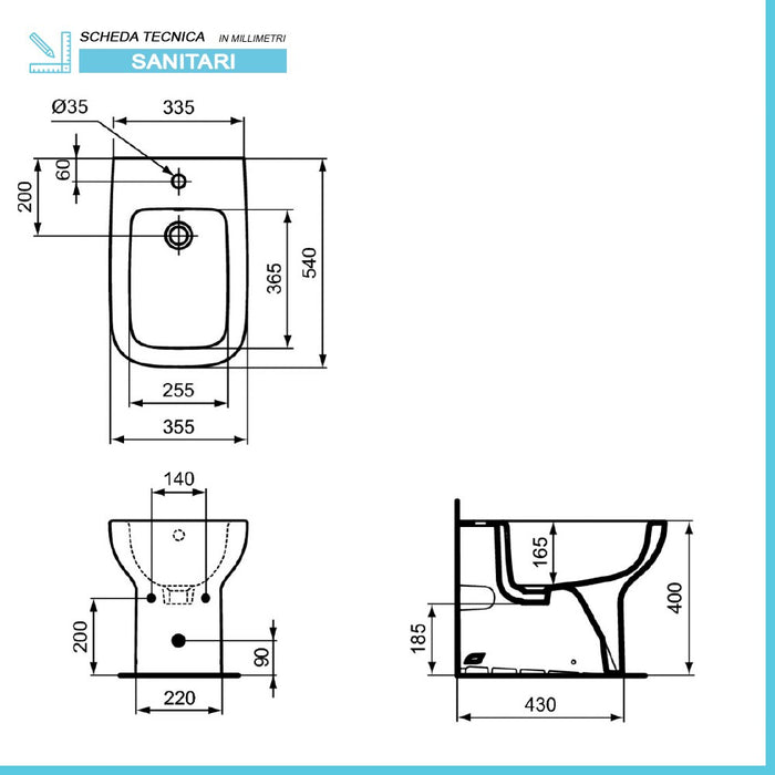 Sanitari Ideal Standard filomuro Rimless con copriwater I.Life A 