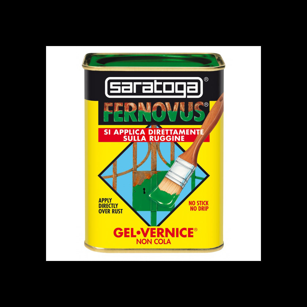 Saratoga fernovus brillante 750ml smalto formula gel diretto su ruggine, colori verde prato
