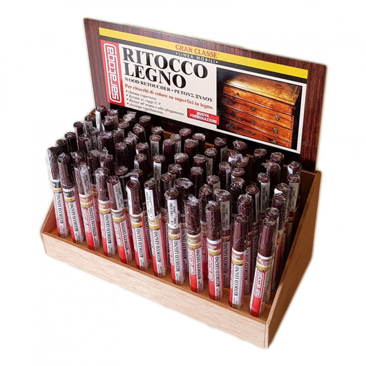 Saratoga gran classe 10ml pennarello paint ritocco legno, colori noce scuro