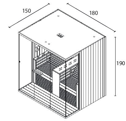 Sauna infrarossi Aron 180